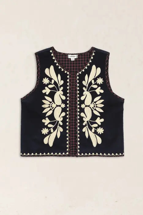 Chaleco Bibury Azul Casi Negro