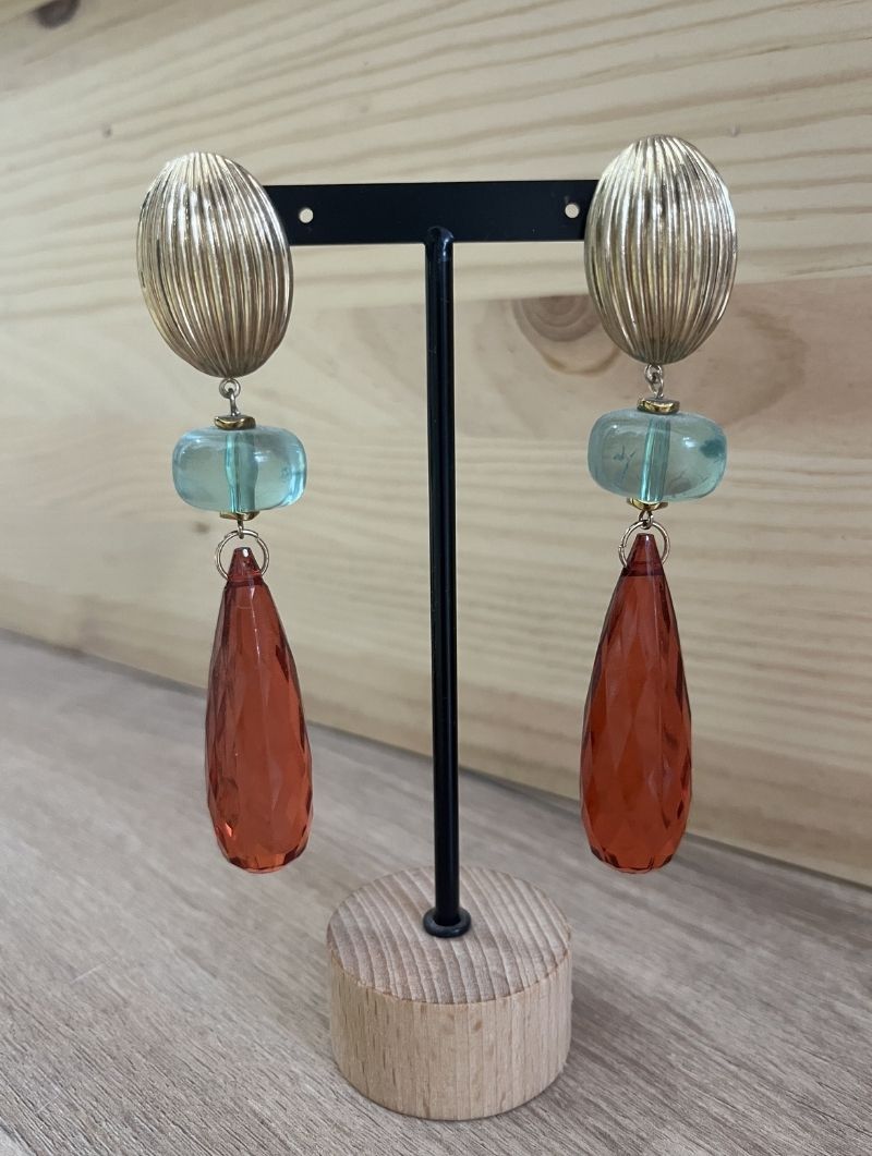 Pendientes de Resina Retro