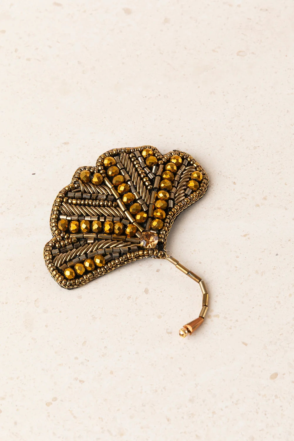 Broche Abanico Bronce