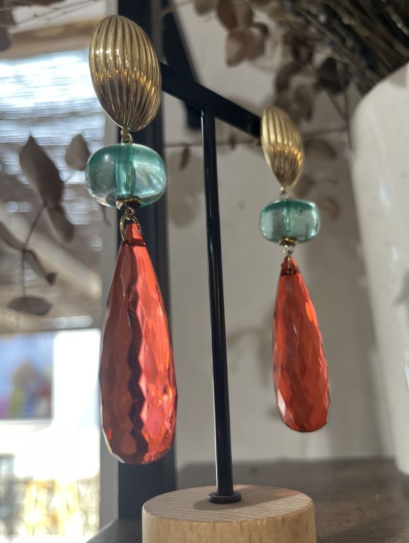 Pendientes de Resina Retro