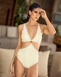 Trikini Crudo Lúrex Enrejado. M/L y L/XL:
