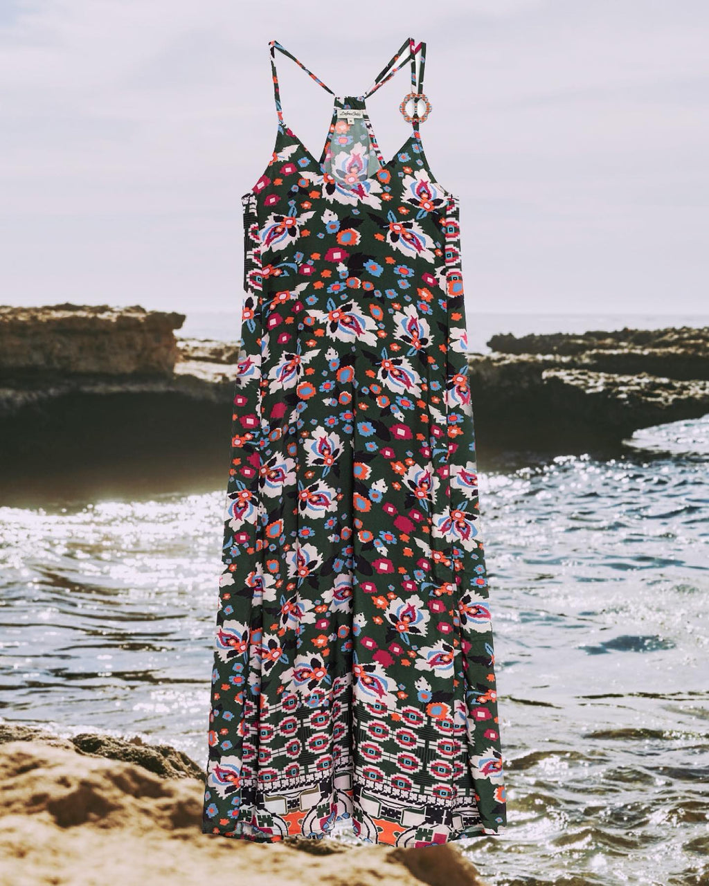 Vestido Dolores Cortes flores