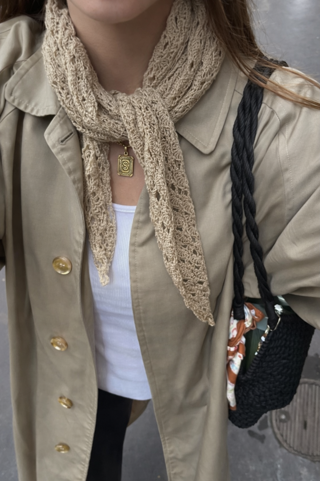 Maxi Bandana Crochet Golden