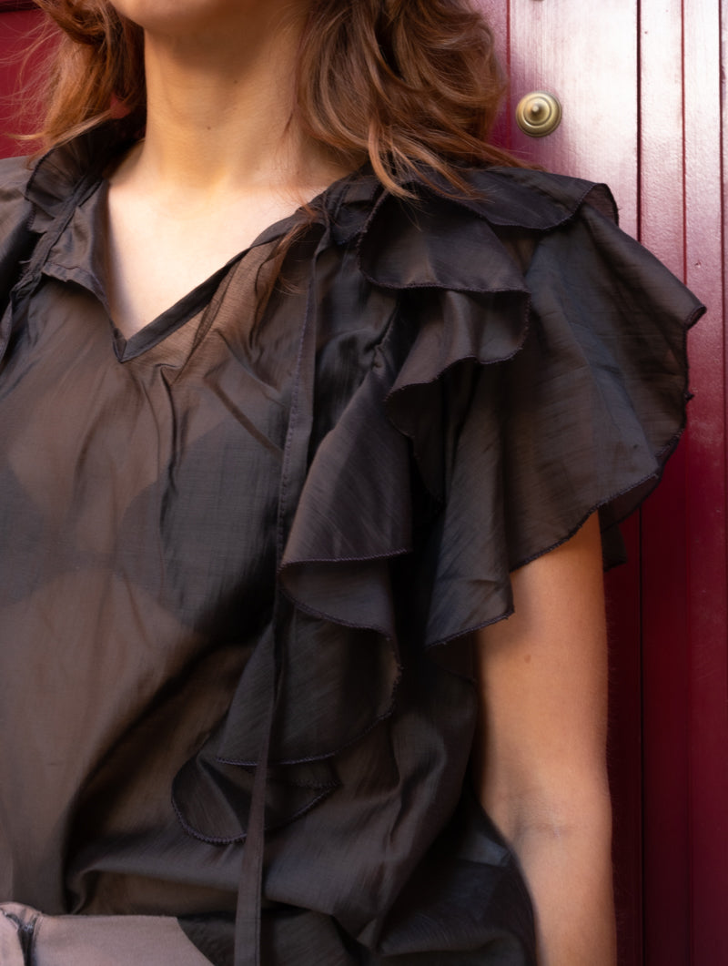Blusa Poppy Chocolate
