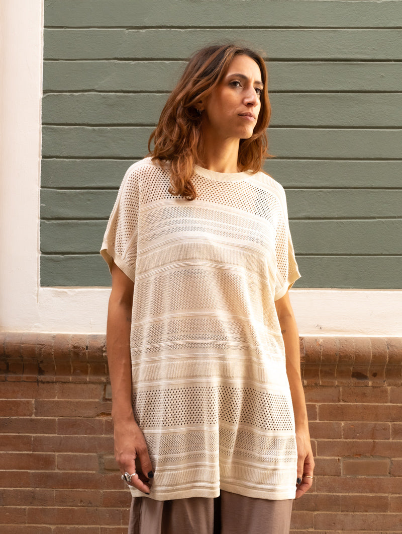 Jersey Lúrex Beige