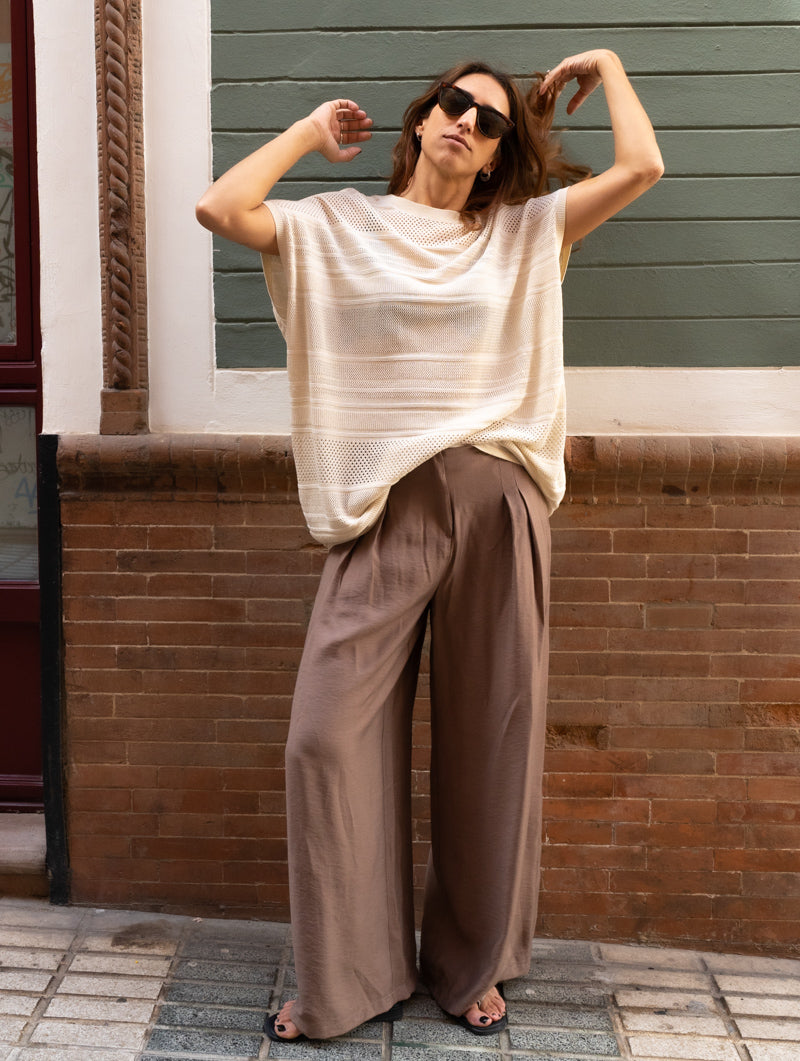 Jersey Lúrex Beige
