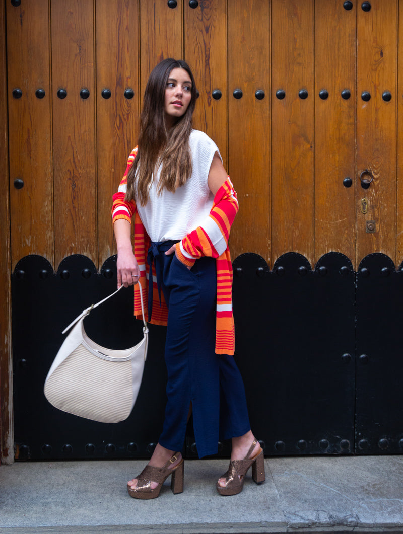 Cardigan Akiki Naranja Rojo