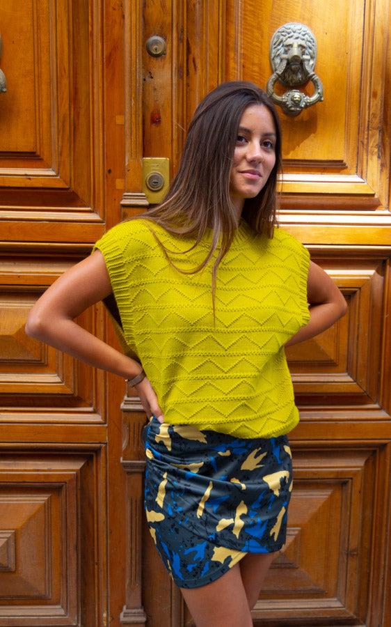 Falda Elástica Estampada