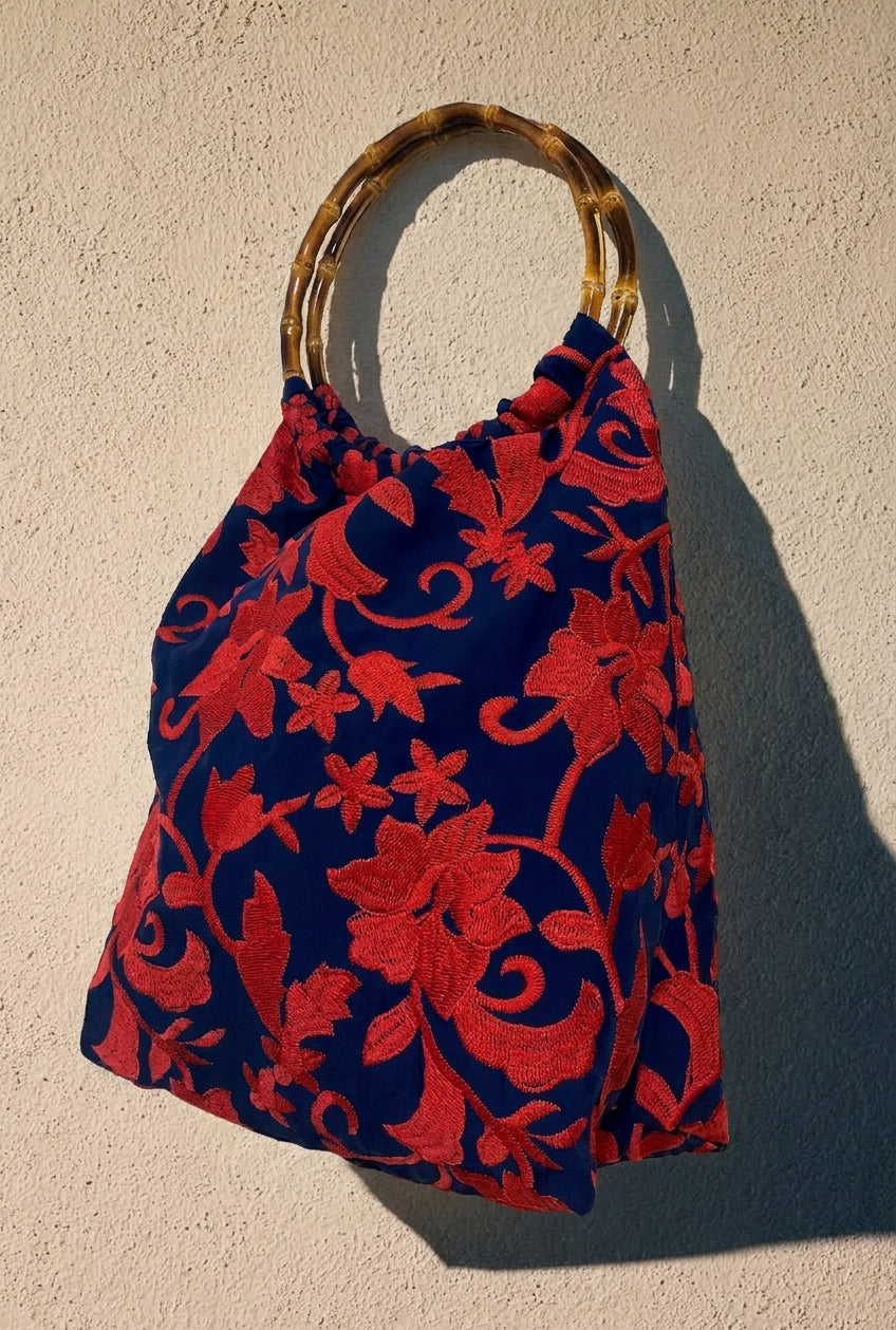 Canastilla Bordado Rojo