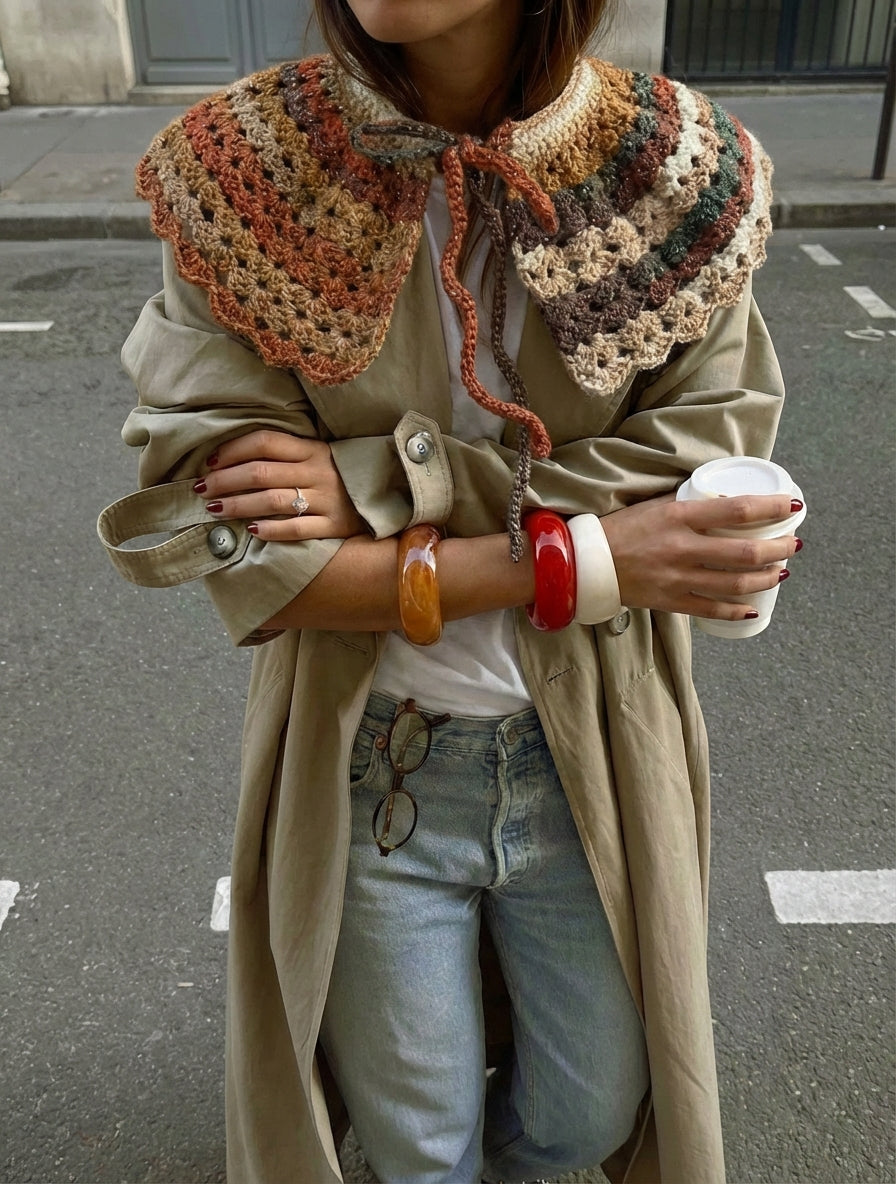 Babero Crochet Shadow Lily