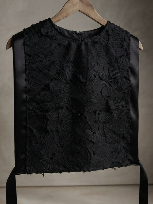Babero Organza Negro