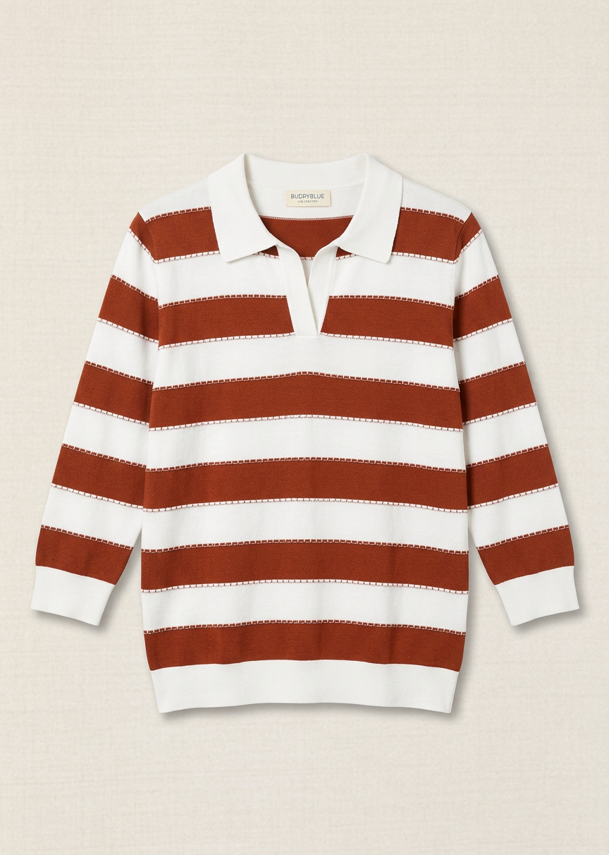 Polo Marvel Rayas Teja