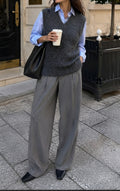Chaleco Mezclilla Basic Glam Gris