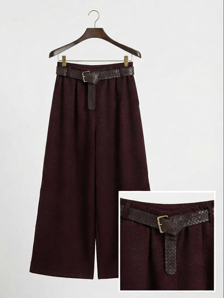 Culotte Jaspeado Burdeos - SOHO ZAHARAPantalones