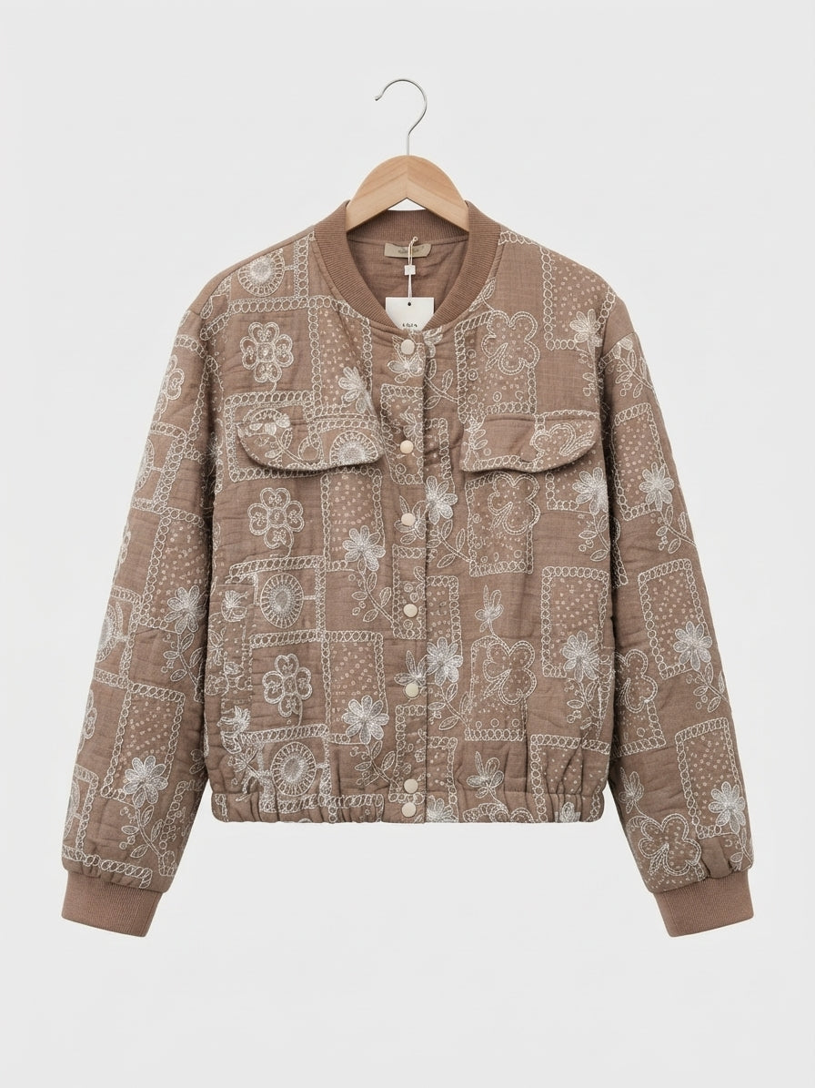 Bómber Thai Bordada Patchwork