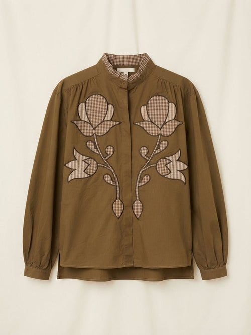Blusa Patchwork Floral Tabaco - SOHO ZAHARABlusa