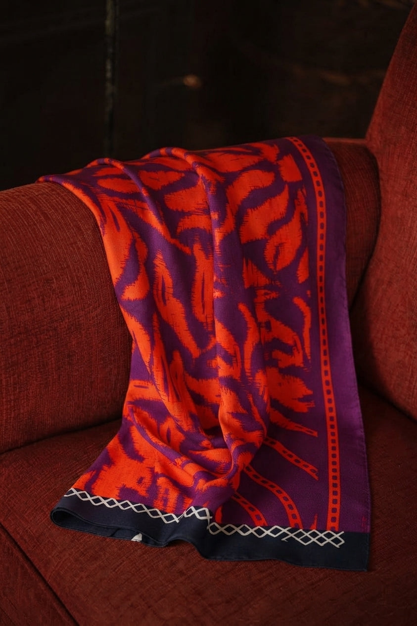 Fular Silvestre Rojo & Morado