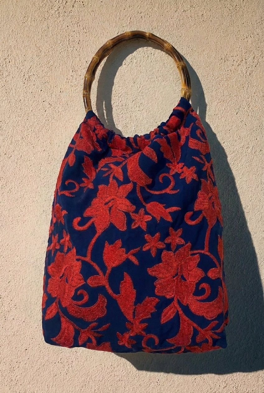 Canastilla Bordado Rojo