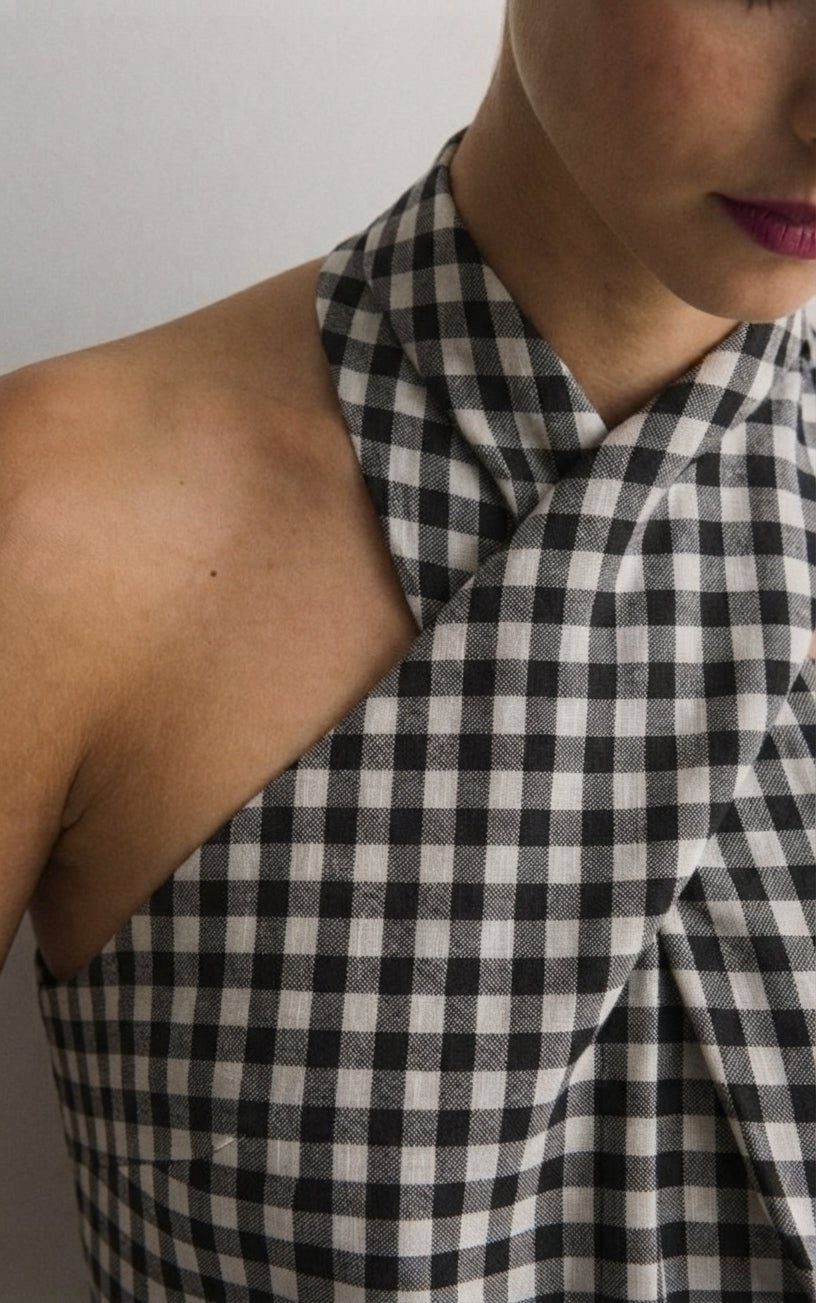 Top Sahab Cruzado Vichy - SOHO ZAHARACamisetas y Tops