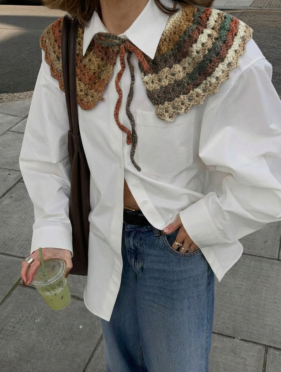 Babero Crochet Shadow Lily