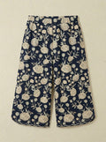 Culotte Loto Bordado Azul y Beige
