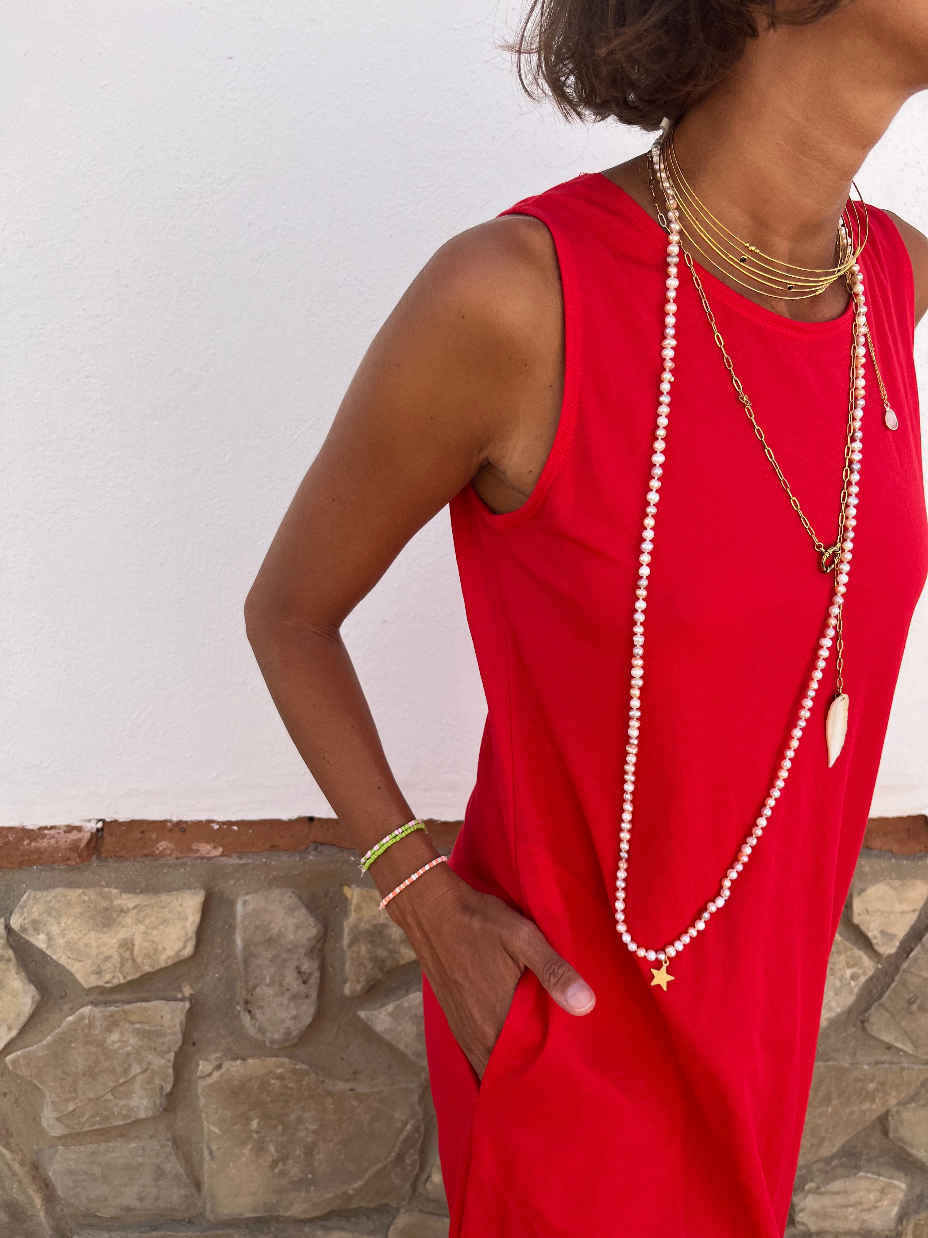 Vestido Flex Rojo Vibrante