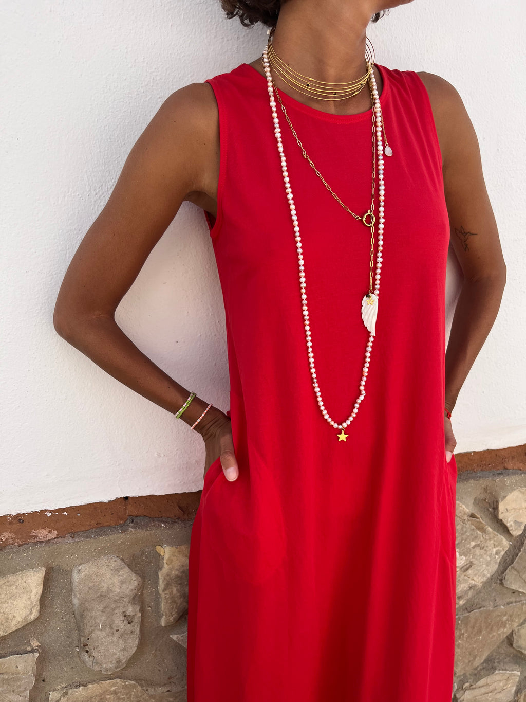Vestido Flex Rojo Vibrante