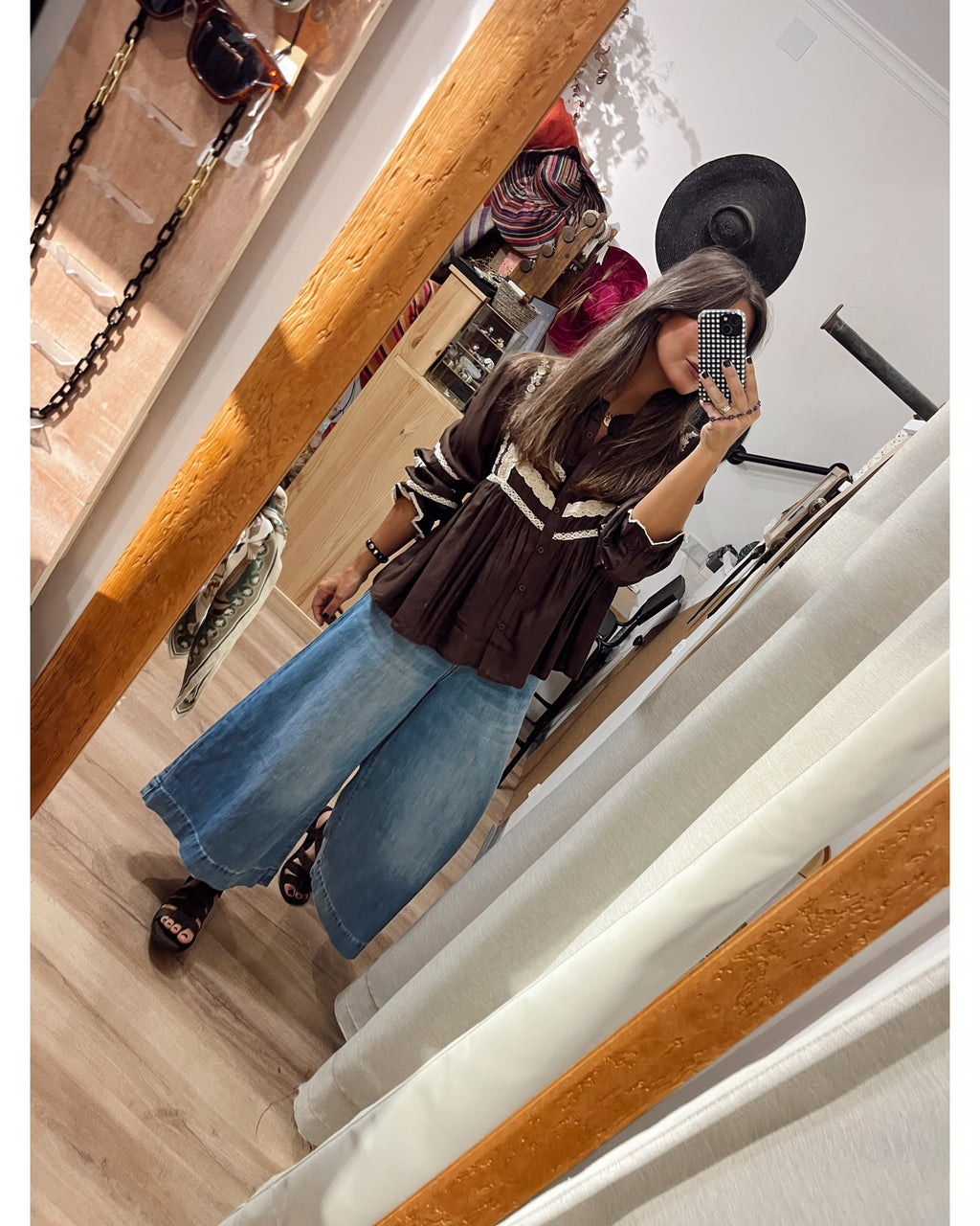 Blusa Maji Chocolate