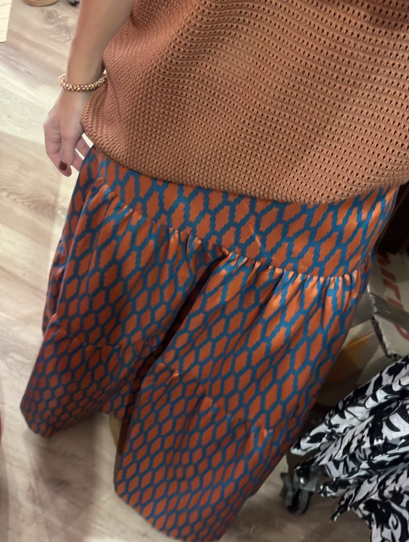 Maxi Falda Jacquard Caleido