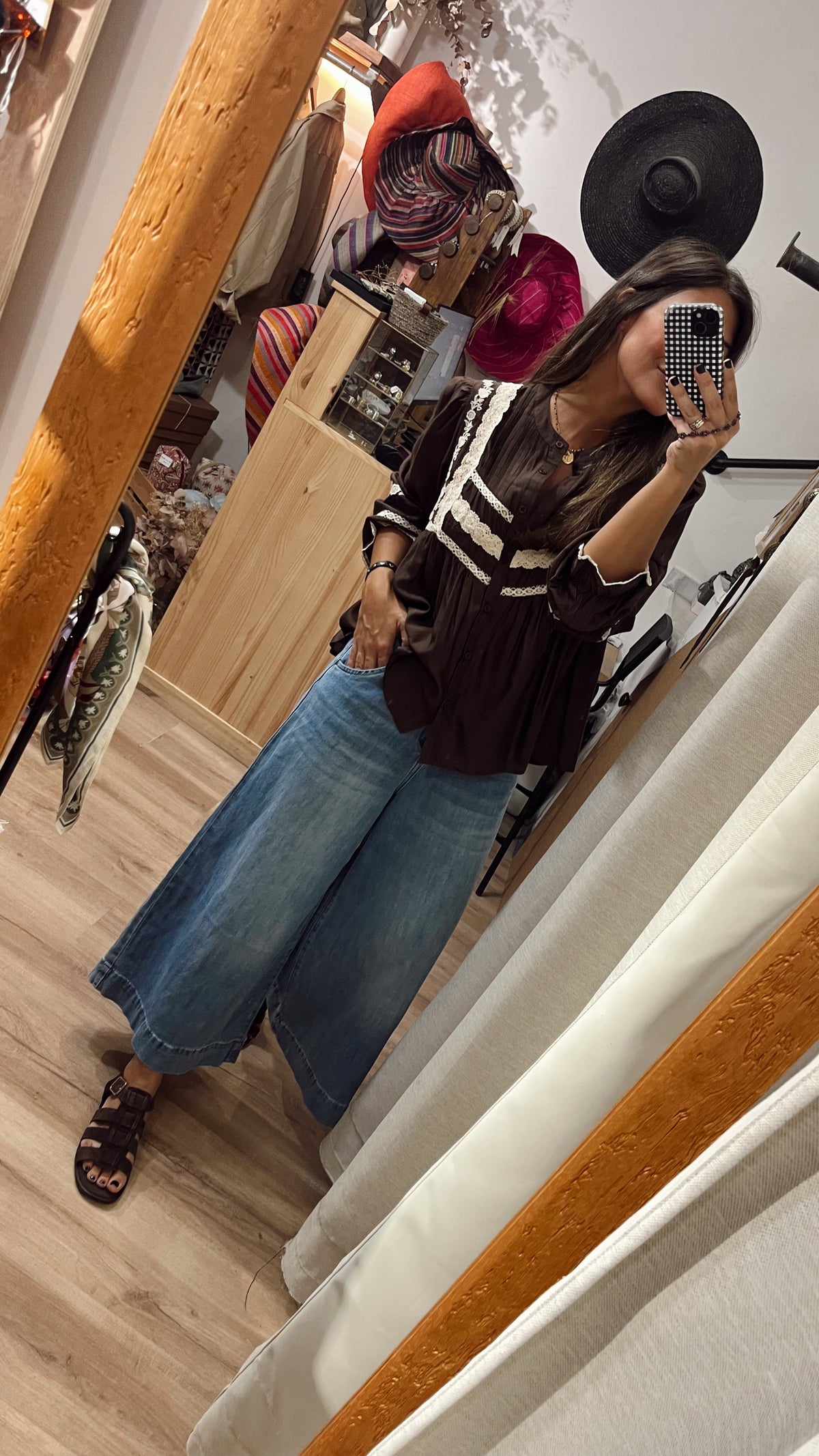 Blusa Maji Chocolate