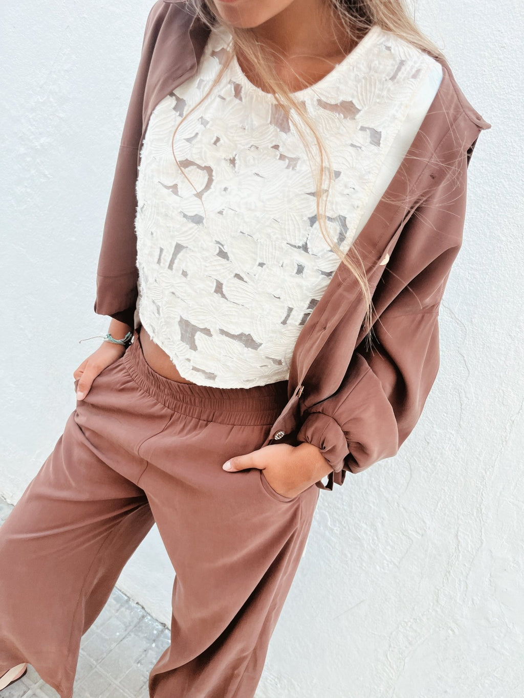 Babero Organza Marfil - SOHO ZAHARAChaleco