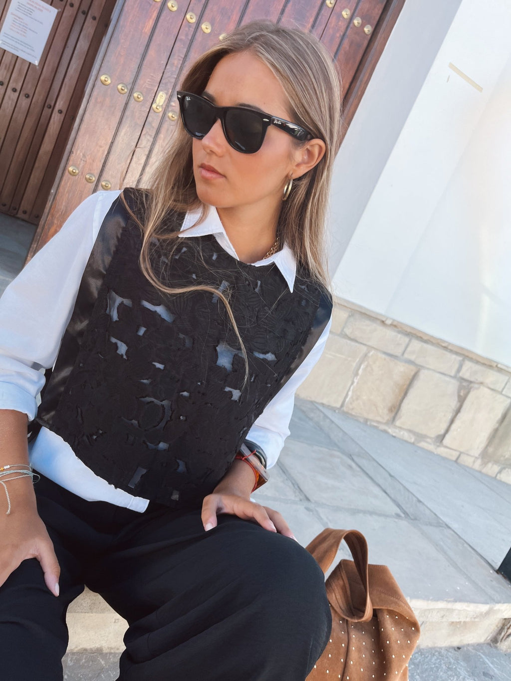 Babero Organza Negro - SOHO ZAHARAChaleco