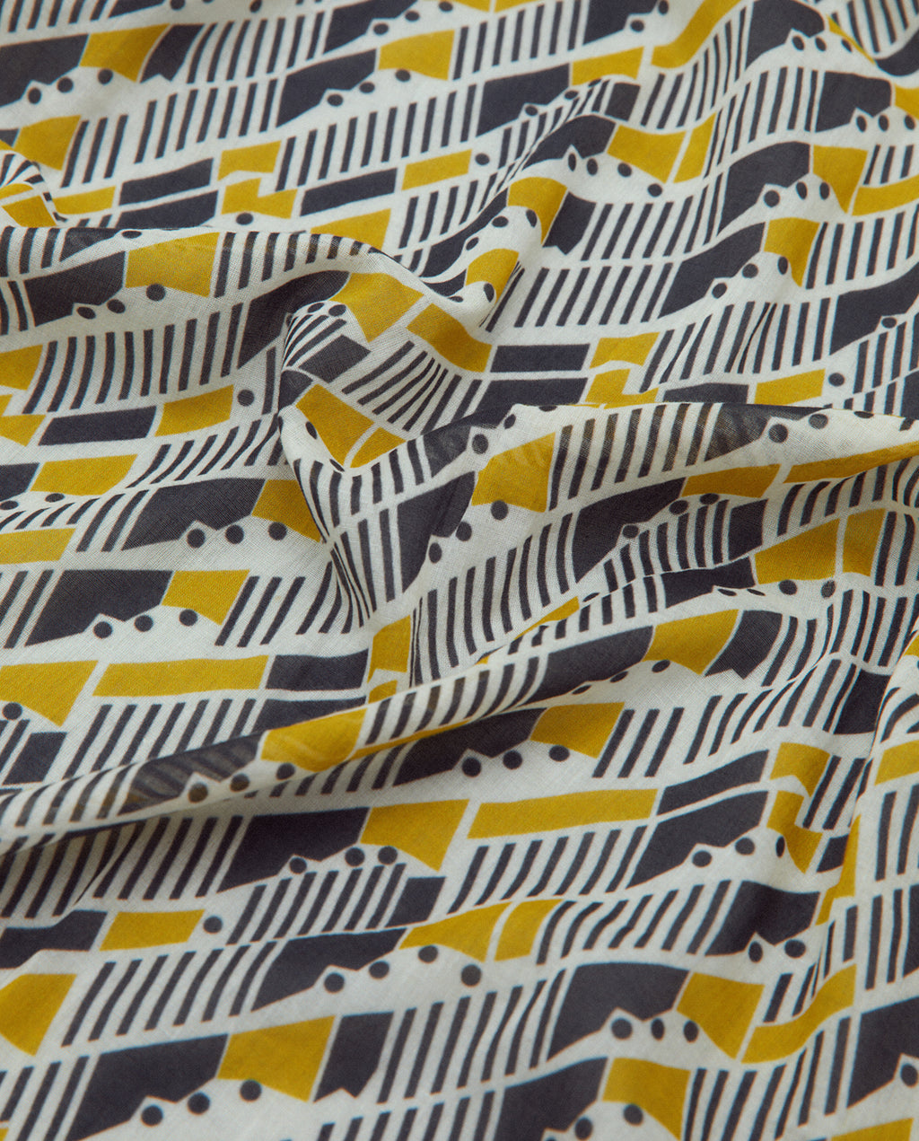 Foulard Geométrico Mostaza