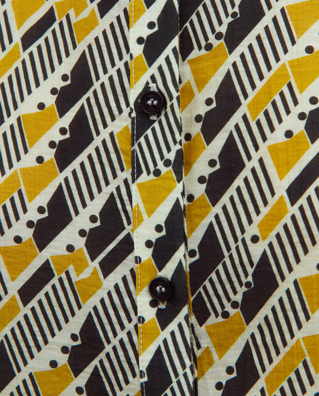 Blusa Zion  Geométrico Mostaza