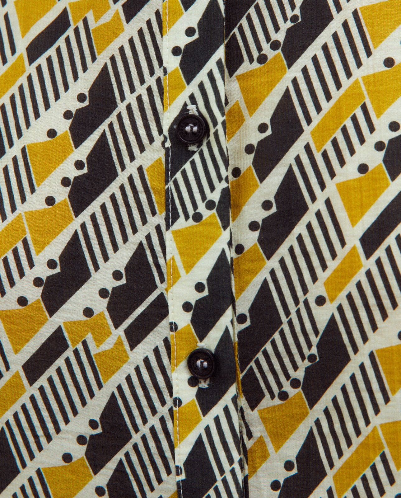 Blusa Zion  Geométrico Mostaza