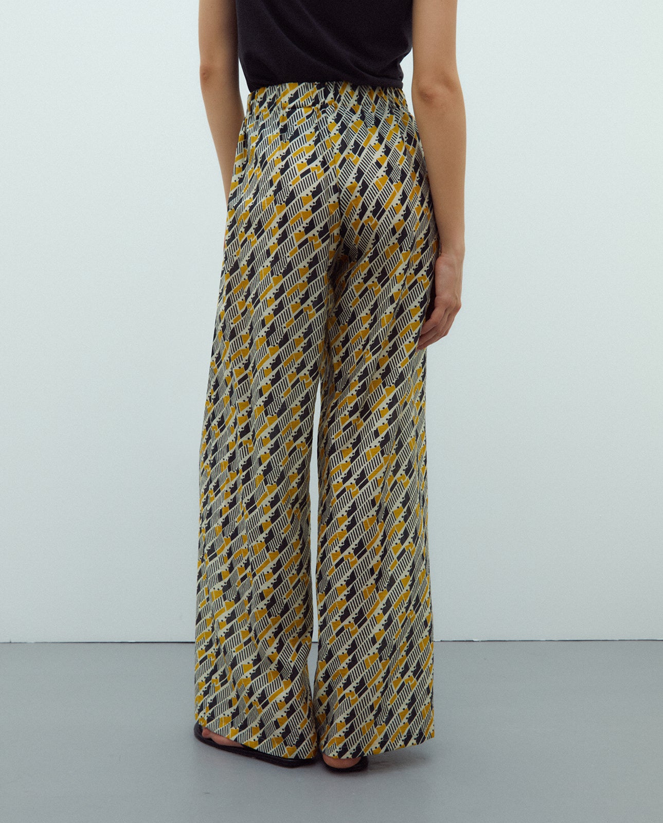 Pantalón Zion  Geométrico Mostaza