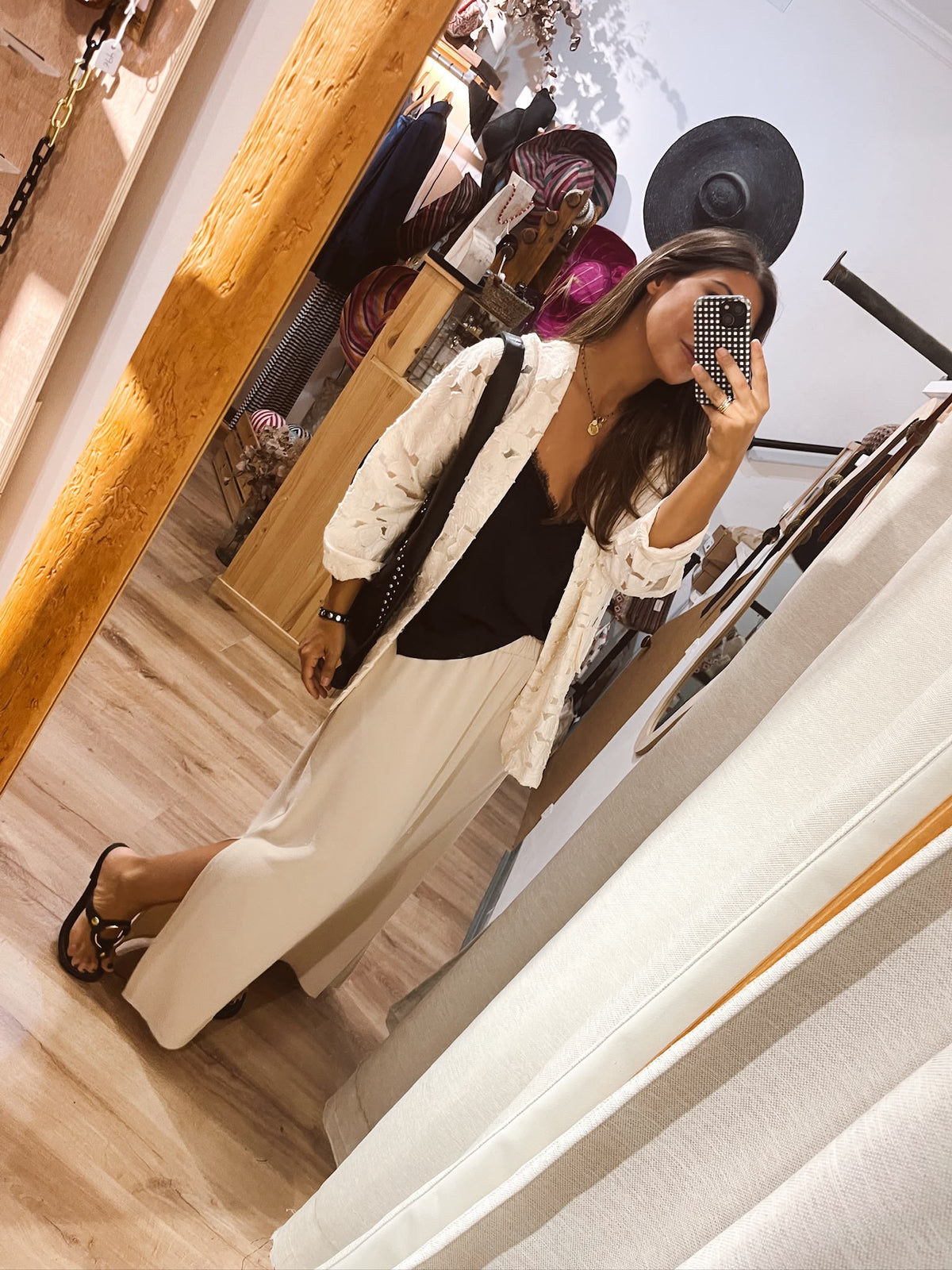 Falda Fluída Beige