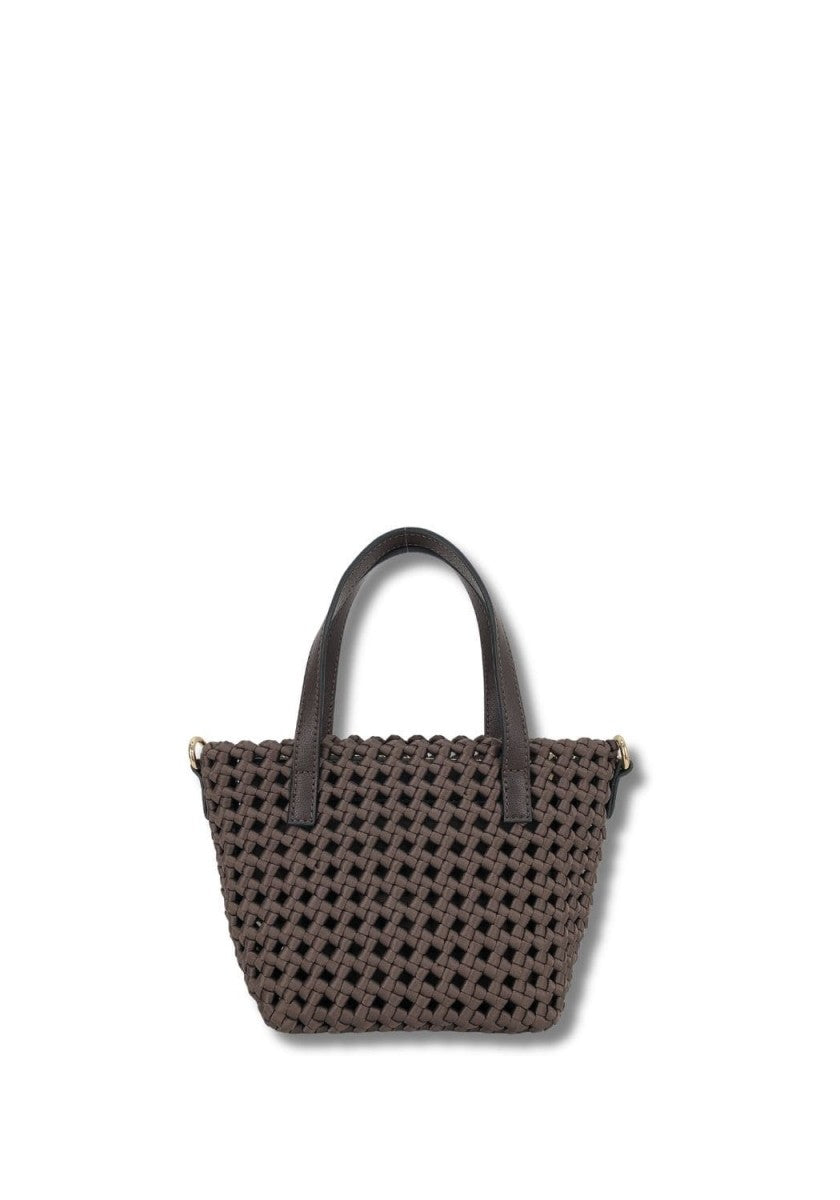Bolso Mini Trenzado Raso Chocolate