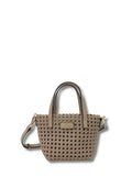 Bolso Mini Trenzado Raso Beige
