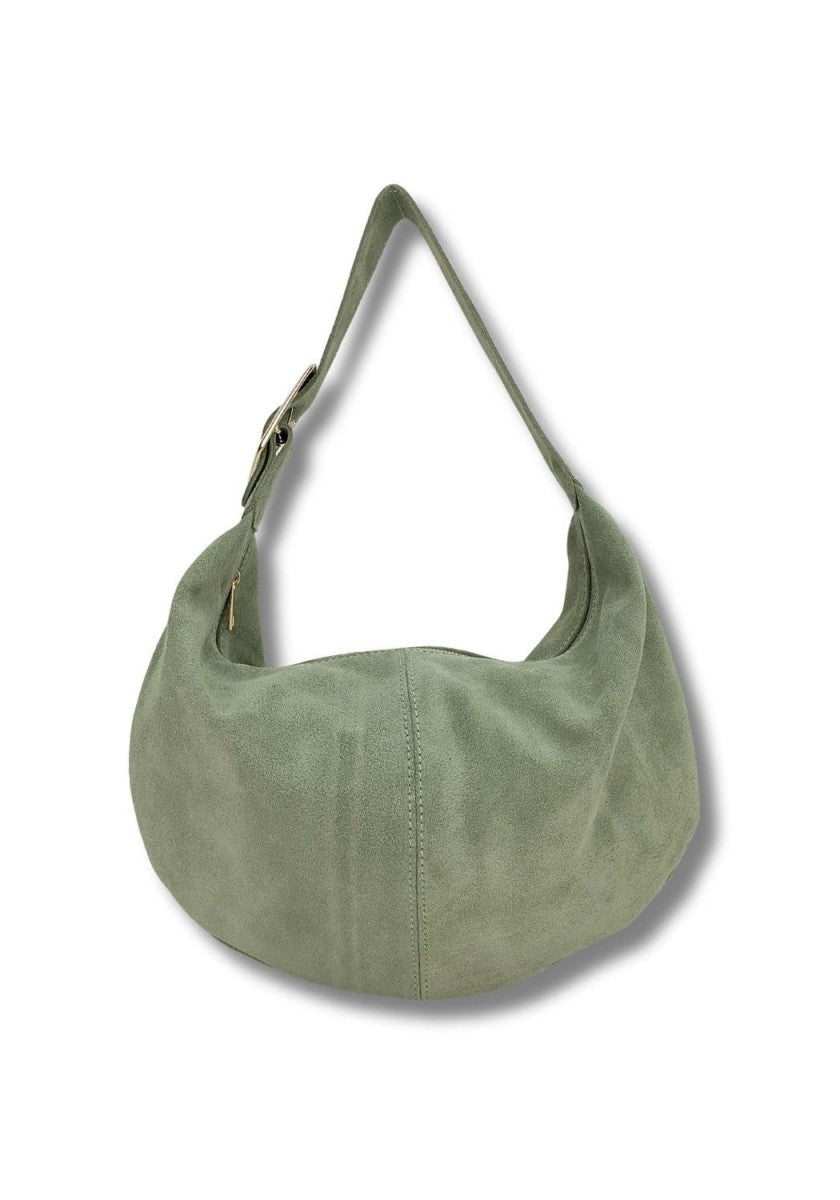 Bolso Hobo Piel Verde Agua