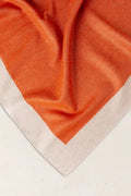 Poncho Bicolor  Reversible Naranja-Topo