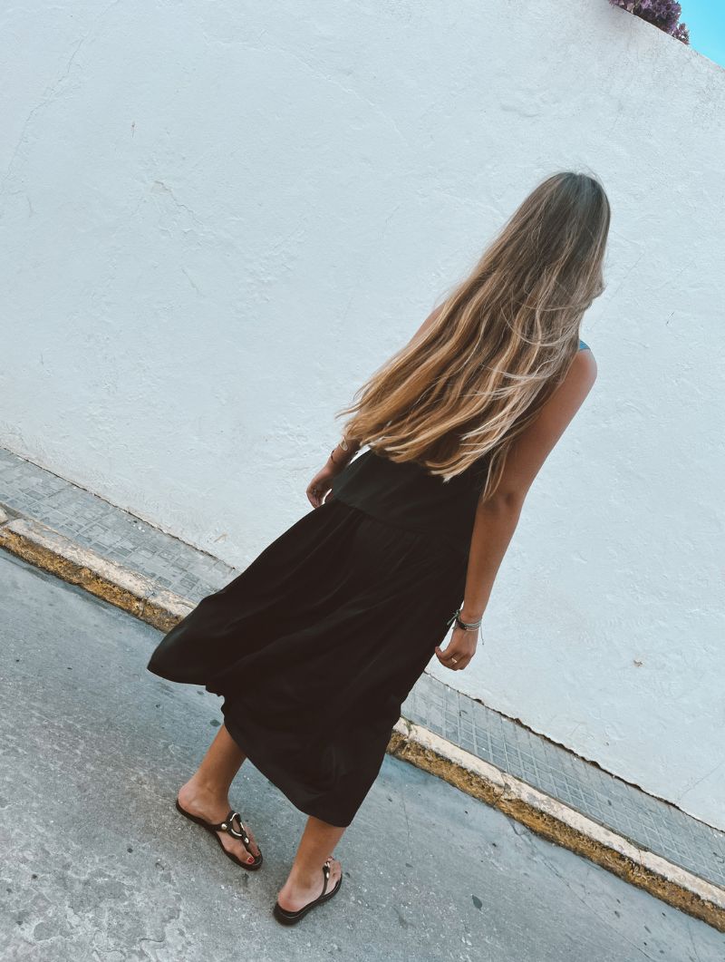 MaxiFalda Fluida Negra