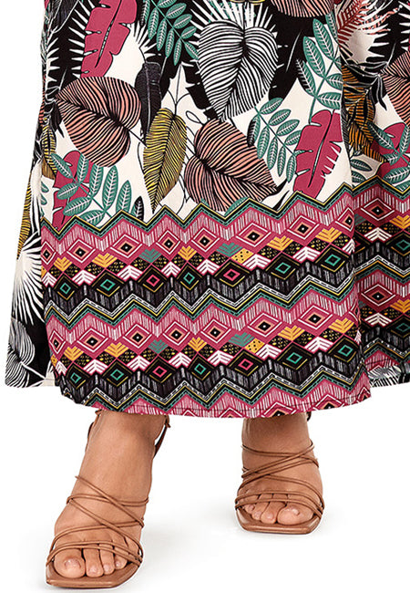 Vestido Dolores Cortés hojas